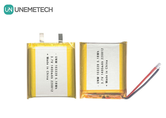 3.7V 1400mAh High-Performance Lithium-Ion Polymer Battery 103339 Voor speelgoedwagens