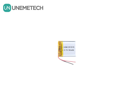 3.7V 30mAh 251515 Kleine lichte Lipo-batterij voor kleine elektronische thermometer