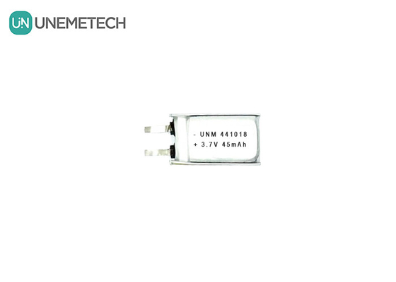 3.7V 45mAh Klein laaggewicht Lithium Polymer Battery 441018 voor Smart Glasses