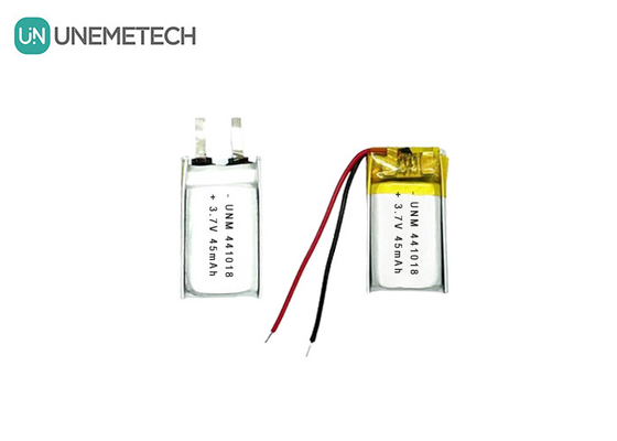 3.7V 45mAh Klein laaggewicht Lithium Polymer Battery 441018 voor Smart Glasses