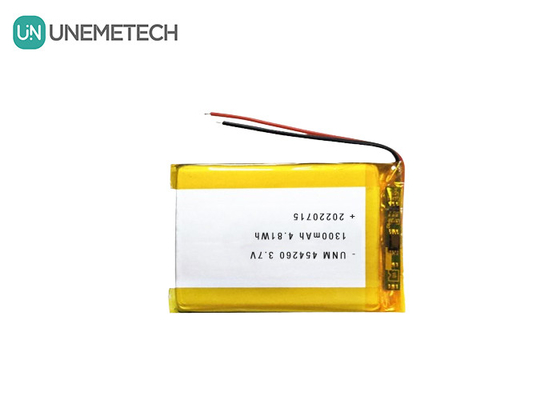 Lithium Ion Polymer Battery Cell 3.7V 1300mAh 454260 voor Soalr Systems
