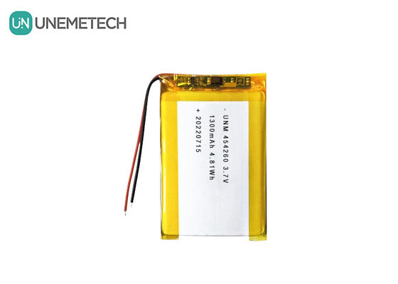 Lithium Ion Polymer Battery Cell 3.7V 1300mAh 454260 voor Soalr Systems