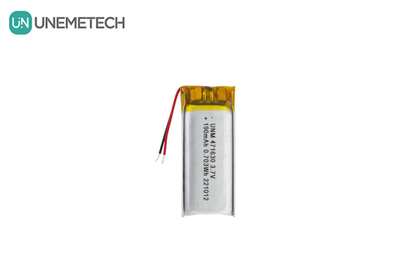 CE-gecertificeerde LiPo-batterij 471630 3.7V 190mAh Li-polymerbatterij voor draagbare elektronica