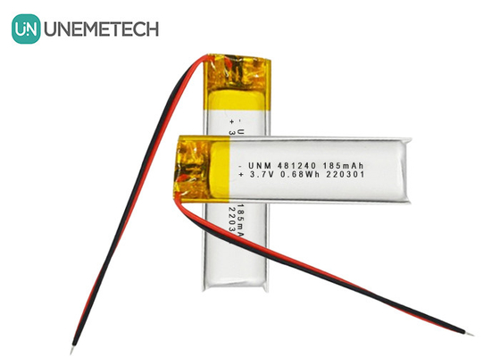 3.7V 185mAh 481240 Lithium-ion en Lithium-polymer batterij voor auto DVR's