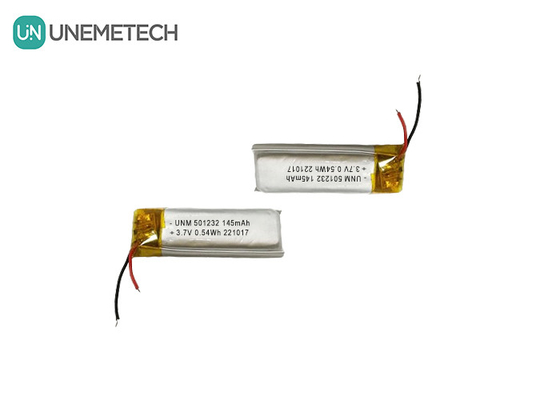 3.7V 145mAh 501232 Compact Design Lithium Polymer Battery Voor Bubble Machine