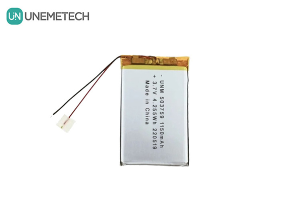 3.7V 1150mAh 503759 Custom Lipo Polymer oplaadbare batterij voor recorder