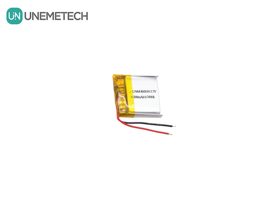 3.7V 200mAh snel opladen Li-ion polymer batterijcellen 802018 Voor scheerapparaat