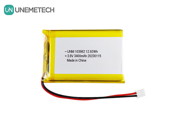 Hoogspannings Lipo-accu 103962 3.8V 3400mAh LiHV-accu's voor digitale camera's