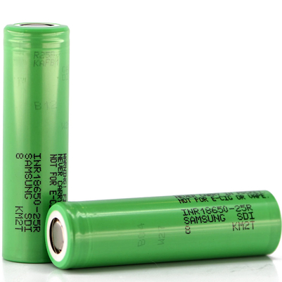 Samsung 25R 18650 2500mAh 20A batterij 3.6V cilindrische lithium-ioncel INR18650-25R