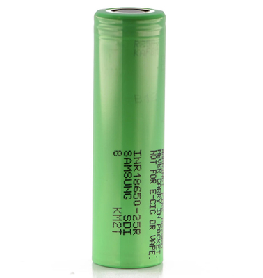 Samsung 25R 18650 2500mAh 20A batterij 3.6V cilindrische lithium-ioncel INR18650-25R