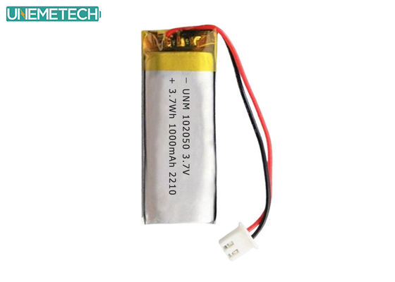 Lipo batterijpakket 102050 3.7V 1000mAh Lithium-polymerbatterij met IEC62133 goedgekeurd