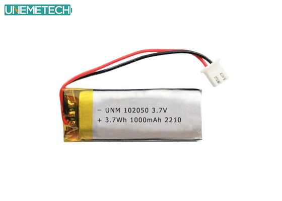 Lipo batterijpakket 102050 3.7V 1000mAh Lithium-polymerbatterij met IEC62133 goedgekeurd