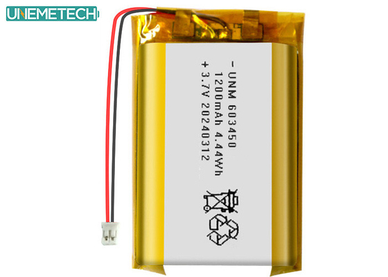 3.7V 1200mAh oplaadbare lithium-polymerbatterij 603450 met CE-goedkeuring voor elektronica