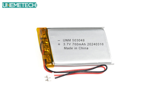 3.7 V 760mAh Lithium Polymer Battery 503048 met CE goedgekeurd voor Smart Electronics