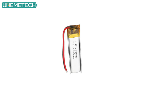 Bluetooth-oortelefoon Lipo-batterij 701040 3,7 V 230mAh met CE en IEC62133 goedgekeurd
