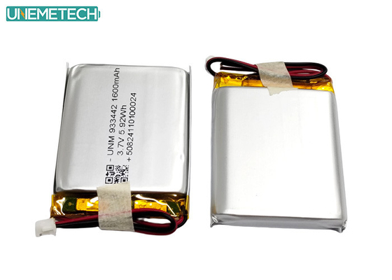 Custom Li-Polymer Battery 3.7V 1600mAh 933442 Lithium Polymer Battery Voor Medische Producten