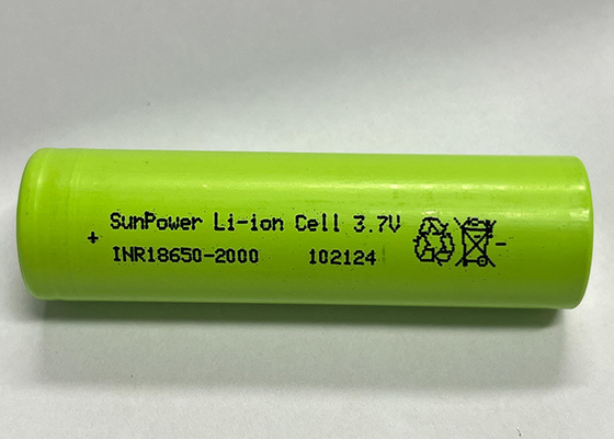 SunPower 18650 2000mAh 20A oplaadbare lithium-ion batterijcel 3.7V Li-ion batterijen voor elektrisch gereedschap