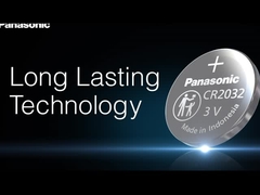 Autosleutelbatterij Panasonic CR2032 3V 225mAh knopcellen voor voertuigsleutels